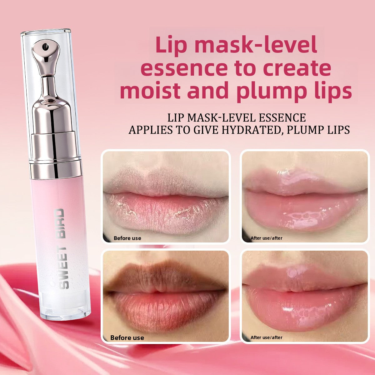 Sweet Bird Hydrating Lip Gloss with Mirror Shine and Glossy Finish