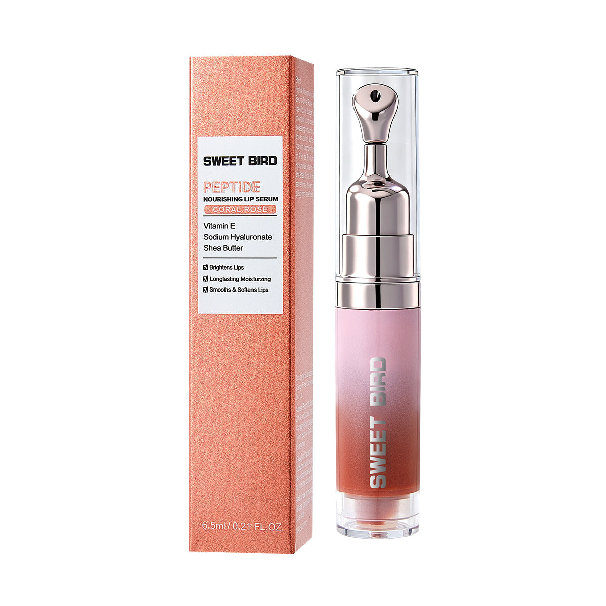 Sweet Bird Hydrating Lip Gloss with Mirror Shine and Glossy Finish